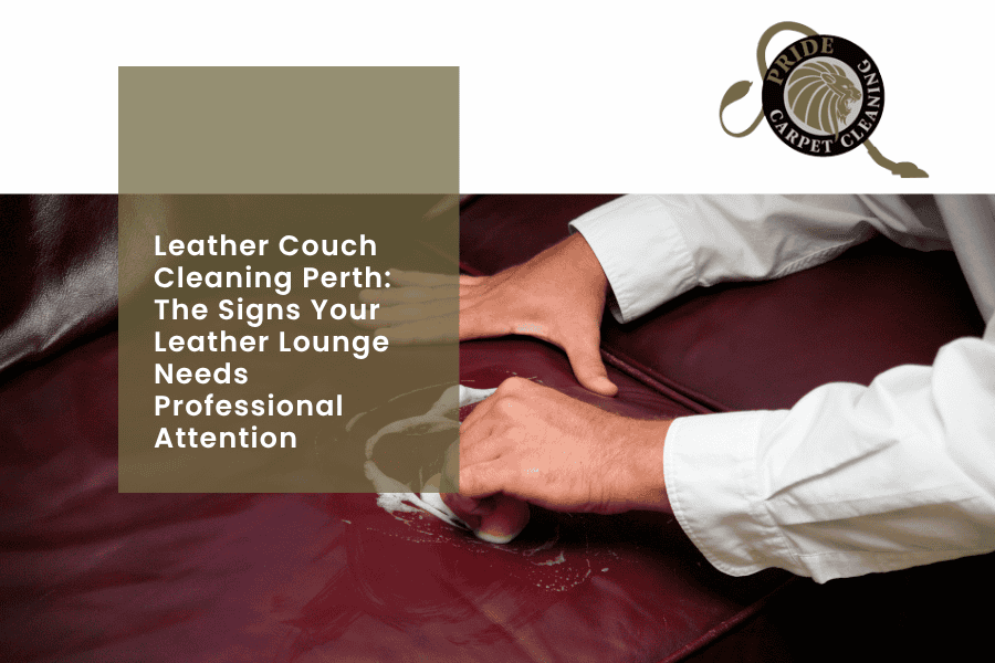 Leather Couch Cleaning Perth: The Signs Your Leather Lounge Needs Professional Attention