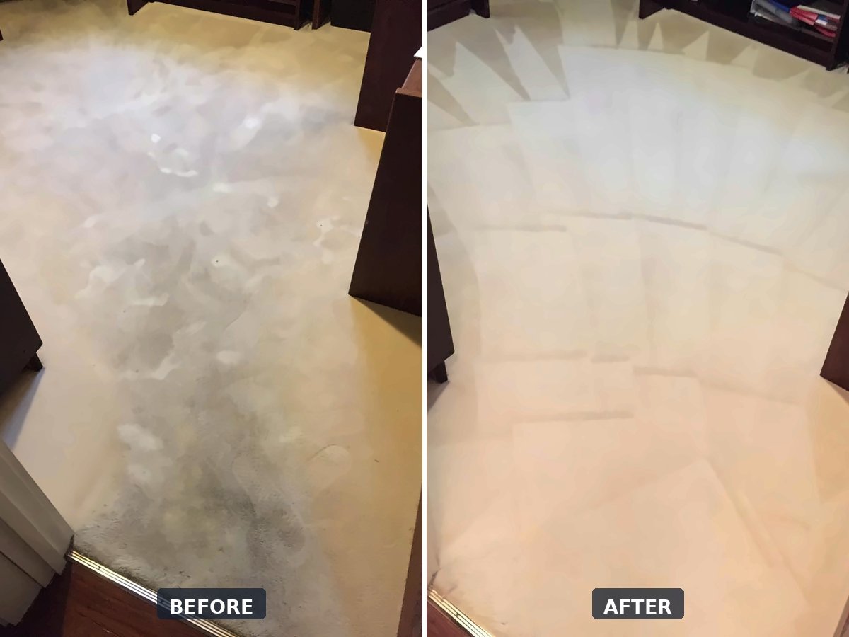 Before and after cleaning